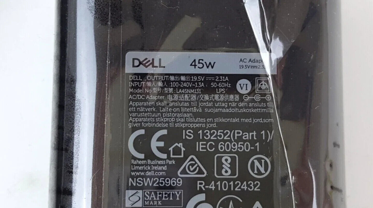 Lot of 20x Genuine Dell 45W Laptop Charger Tiny Small Tip AC Power Adapter Cord
