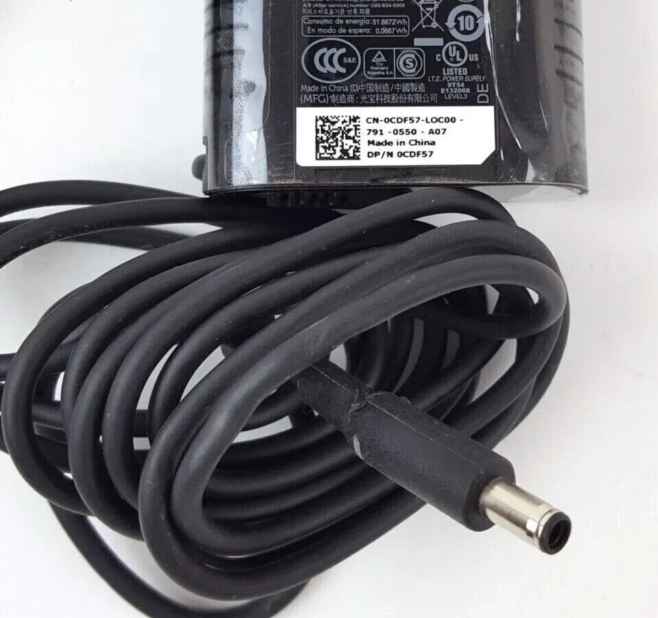 Lot of 20x Genuine Dell 45W Laptop Charger Tiny Small Tip AC Power Adapter Cord