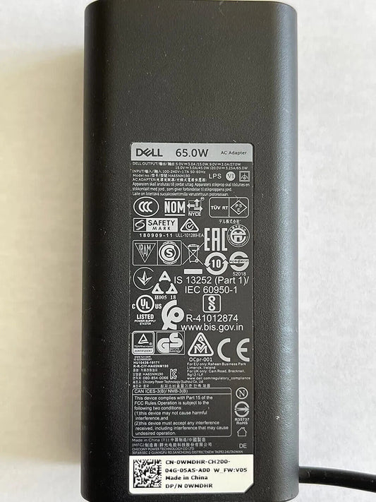 Dell 65W USB-C LA65NM170 XPS 13 Type C Adapter Power Supply Laptop Charger