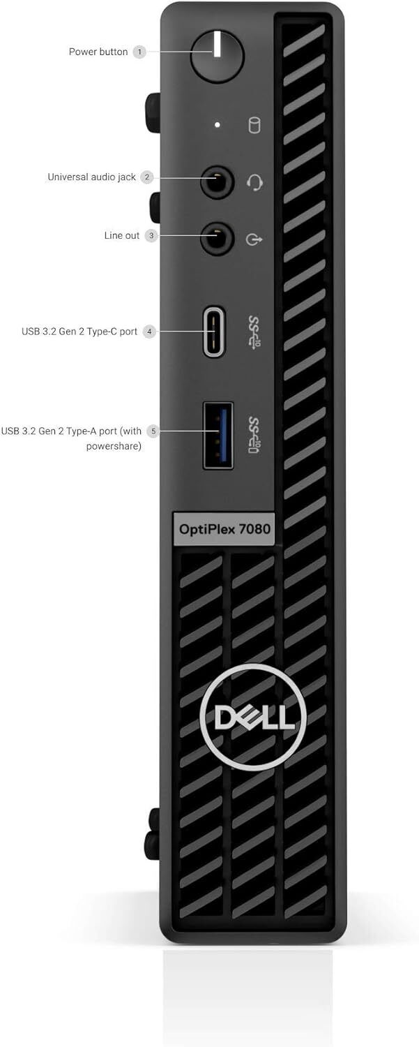 Dell OptiPlex 7080 Micro Tiny Desktop UP T0 I7-10700 64GB 2TB M.2 SSD Win11 WiFi