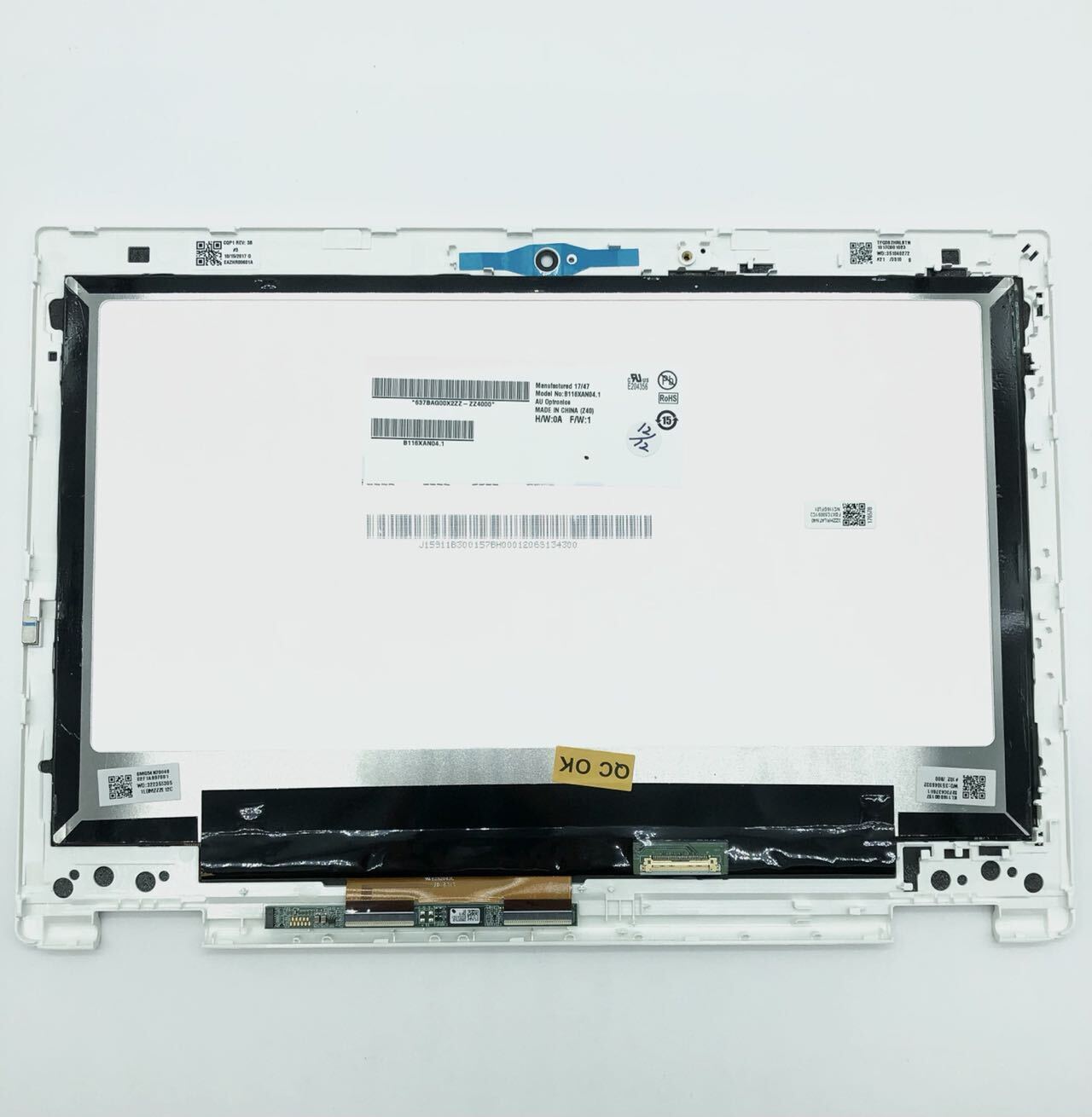 Acer R 11 11.6'' 2-In-1 LCD Touch Screen Laptop White Panel CB5-132T Bezel
