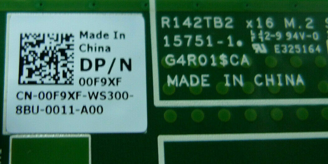 Dell C6420/C6525 x16 M.2 SATA Riser Card (0F9XF-OSTK)