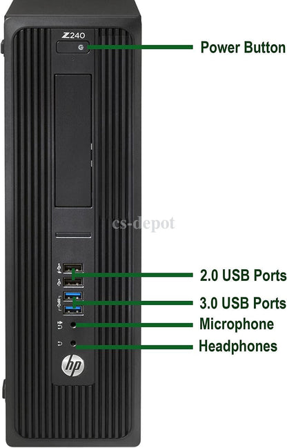 HP Z240 SFF i7-7700 16GB RAM 512GB SSD Windows 10 PRO + WIFI