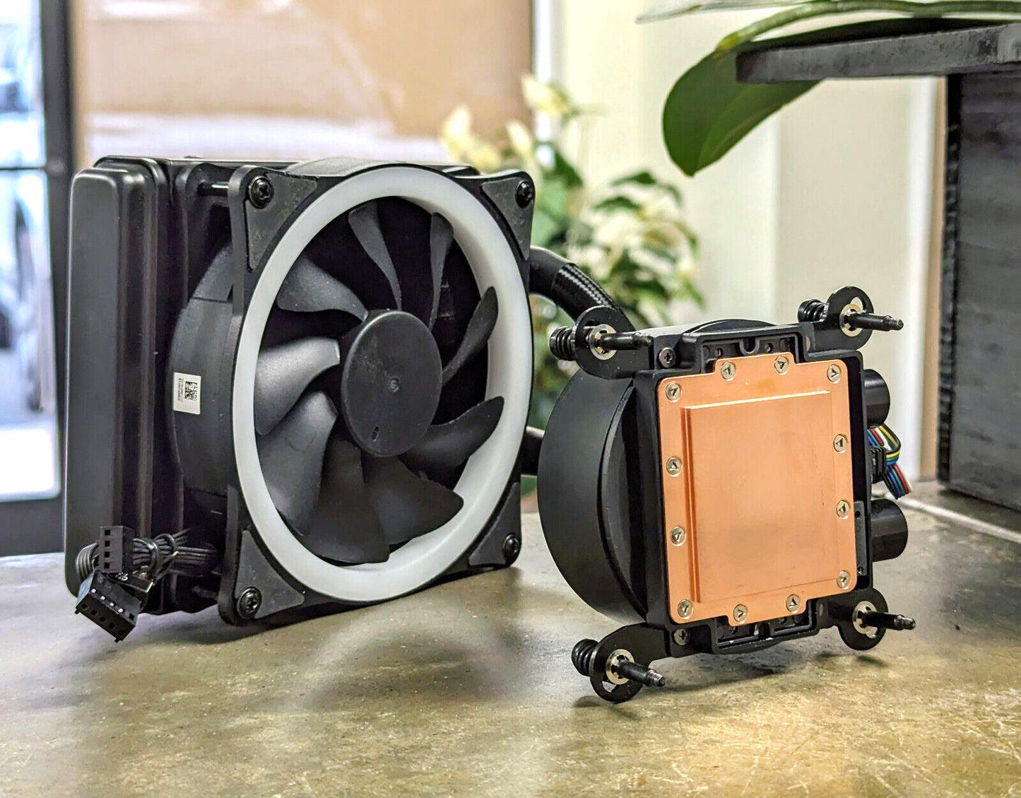Rgb All-in-one Liquid Cpu Cooler RGB FAN & PUMP LGA 115X 140mm RAD 6" tubing