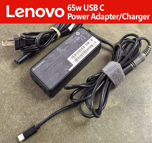 Genuine OEM Lenovo 65W USB-C Adapter Charger ThinkPad X1 Carbon Yoga ADLX65YLC3A