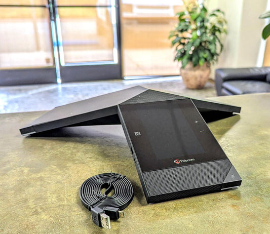 LOT of 7 Polycom RealPresence Trio 8800 Conference Phone 2201-65290-018 w/Cable