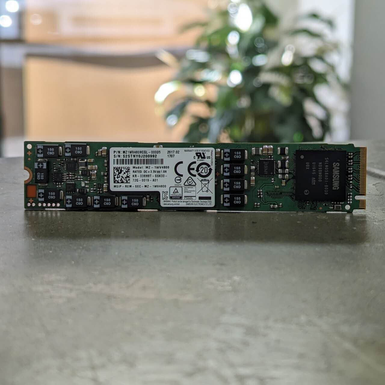 MZ1WV480HCGL SAMSUNG SM953 480GB NVME M.2 SSD SOLID STATE MZ-1WV4800