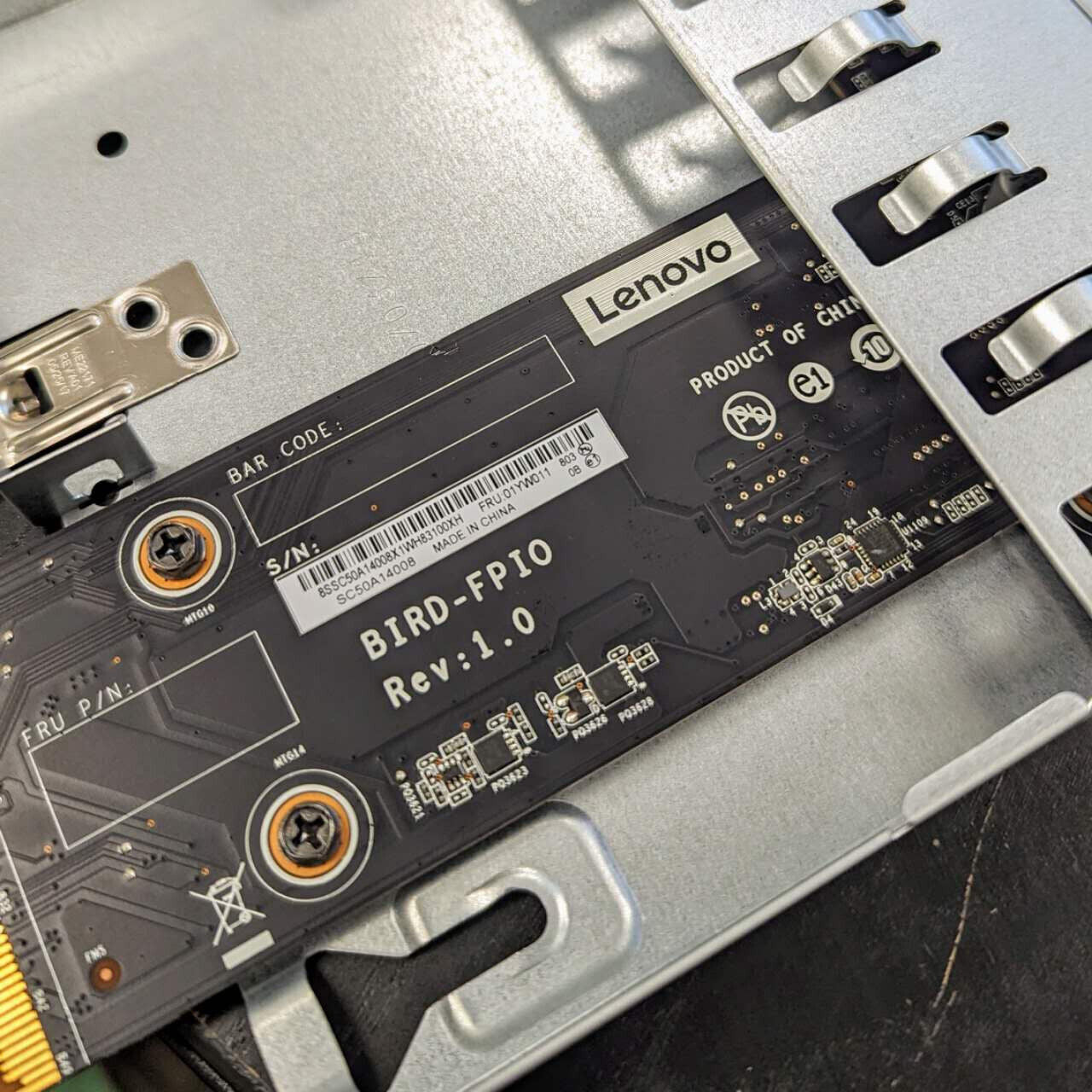 Lenovo ThinkStation P520 USB Front Control Panel Assembly FRU 01YW011
