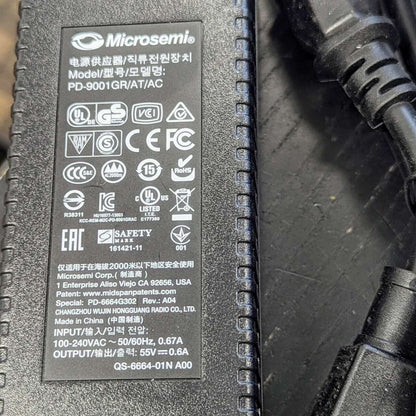 Microsemi 9001GR PoE Injector PD-9001GR/AT/AC 802.3at 30W with Power Cable