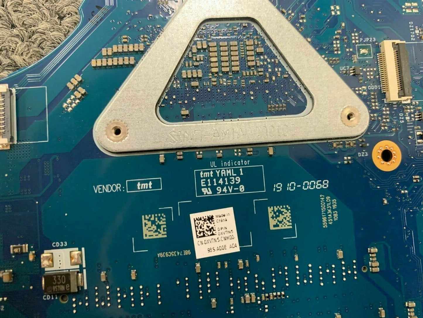 Dell Inspiron 5566 5468 Intel i3-6006U 2.0GHz BAL60 LA-D871P Motherboard XV7N5