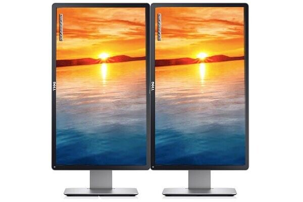 DELL HP LG BRAND DUAL LCD 23" HDMI FLAT MONITOR SCREEN GAMING WITH LCD STAND