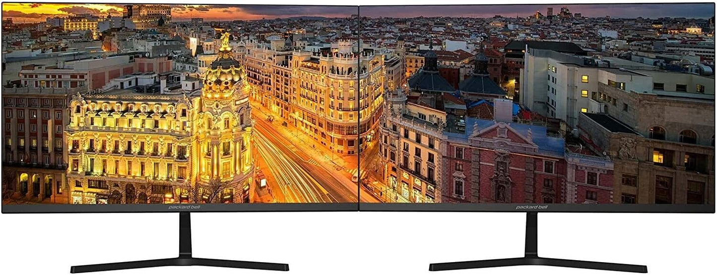 DELL HP LG BRAND DUAL LCD 23" HDMI FLAT MONITOR SCREEN GAMING WITH LCD STAND