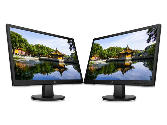 DELL HP LG BRAND DUAL LCD 23" HDMI FLAT MONITOR SCREEN GAMING WITH LCD STAND