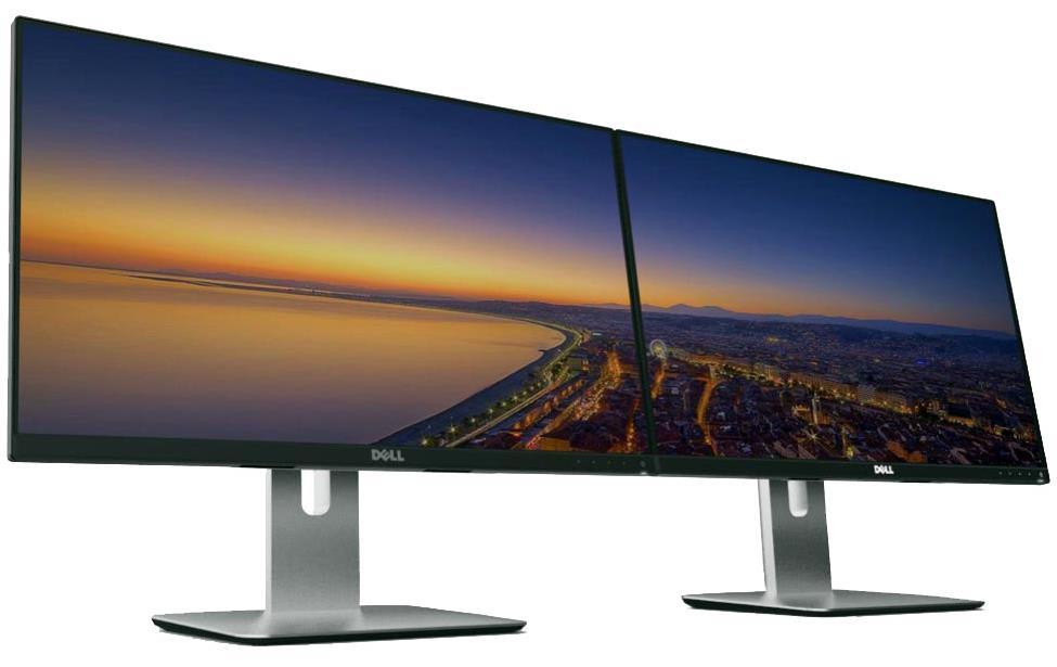 DELL HP LG BRAND DUAL LCD 23" HDMI FLAT MONITOR SCREEN GAMING WITH LCD STAND