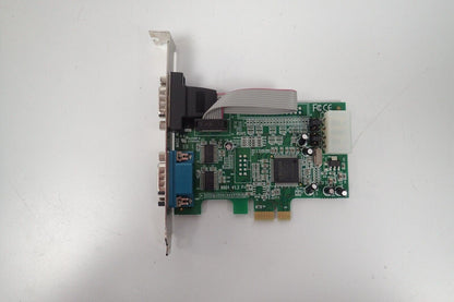 StarTech 2Port Native PCIe PEX2S553 RS232 Serial Adapter Card