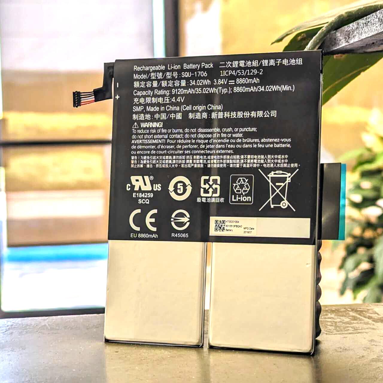 NEW Acer Chromebook Tab 10 Battery KT00201004 SQU-1706 1ICP4/53/129-2 8860mAh