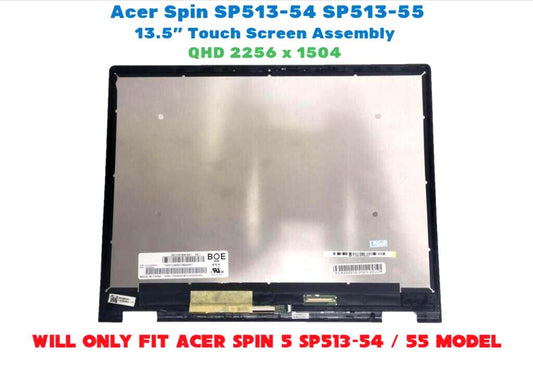 Acer Spin 5 SP513-54N,  SP513-55N LCD TOUCH MODULE QHD 6M.A5PN1.001 genuine part