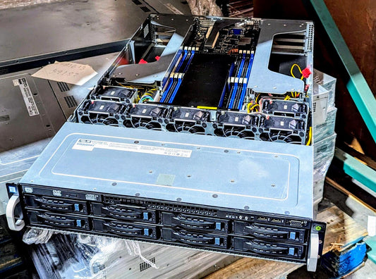 2U AI DEEP LEARNING CRYPTO MINING SERVER ESC4000 8x GPU Slot Double Wide PCI-E