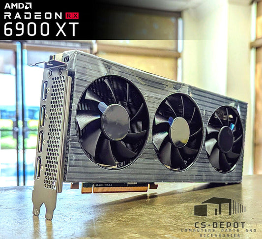 New AMD RADEON RX 6900 XT 16GB VRAM GPU Graphics Card HDMI 3x DP 4k Gaming Ready