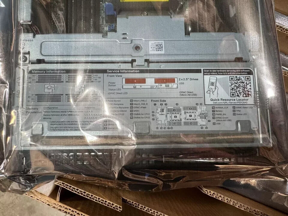 NEW Dell PowerEdge M640 Barebone Server Blade No Hard Drive Trays 0D4WRJ CTHW9