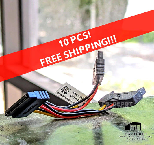 LOT 10 Genuine Dell SATA Power Splitter Cable 3.75" 1 to 2 DP/N: 0N701D 0247PN