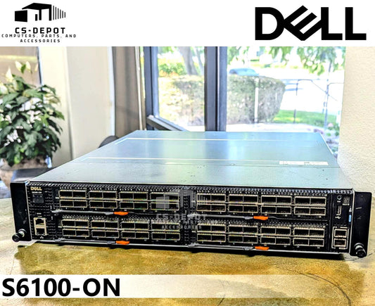 64 Port 40Gb QSFP+ Dell PowerSwitch S6100-ON B2F Air Flow 2x 1100w PSU 0H68CJ