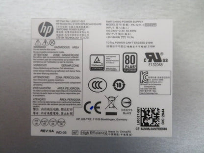 GENUINE HP ELITEONE 800 G6 AIO POWER SUPPLY 210W M27393-001 L85317-001