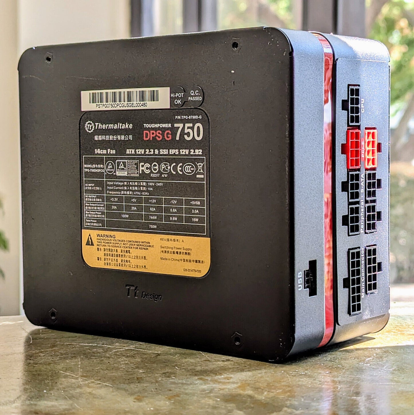 Thermaltake TPG-0750D-G Toughpower DPS G 80 plus GOLD 750w Power Supply PSU