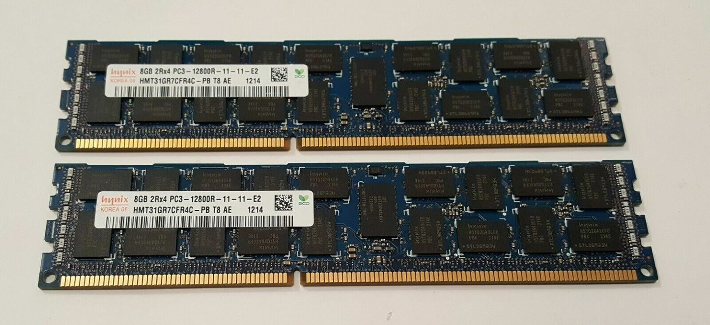 64GB 32GB 16GB (2x8GB) PC3-12800R 2RX4 DDR3 Server ECC REG RAM Memory