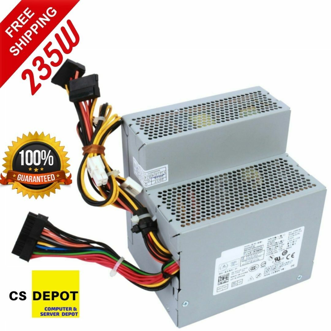 Dell 235W Power Supply D233N M618F M619F for Optiplex 360 380 PSU
