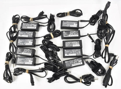 LOT 10 GENUINE HP 65W AC Adapters Notebook 800 600 400 DM MINI G1 G2 TIP 7.4x5.0
