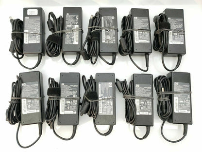 LOT 10 GENUINE HP 65W AC Adapters Notebook 800 600 400 DM MINI G1 G2 TIP 7.4x5.0