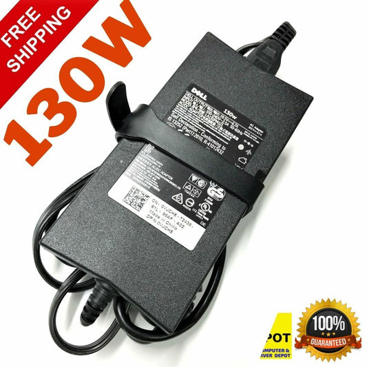 LOT 2 Dell 130w PA-4E LA130PM121 DA130PE1-00 Genuine Laptop AC adapter Charger
