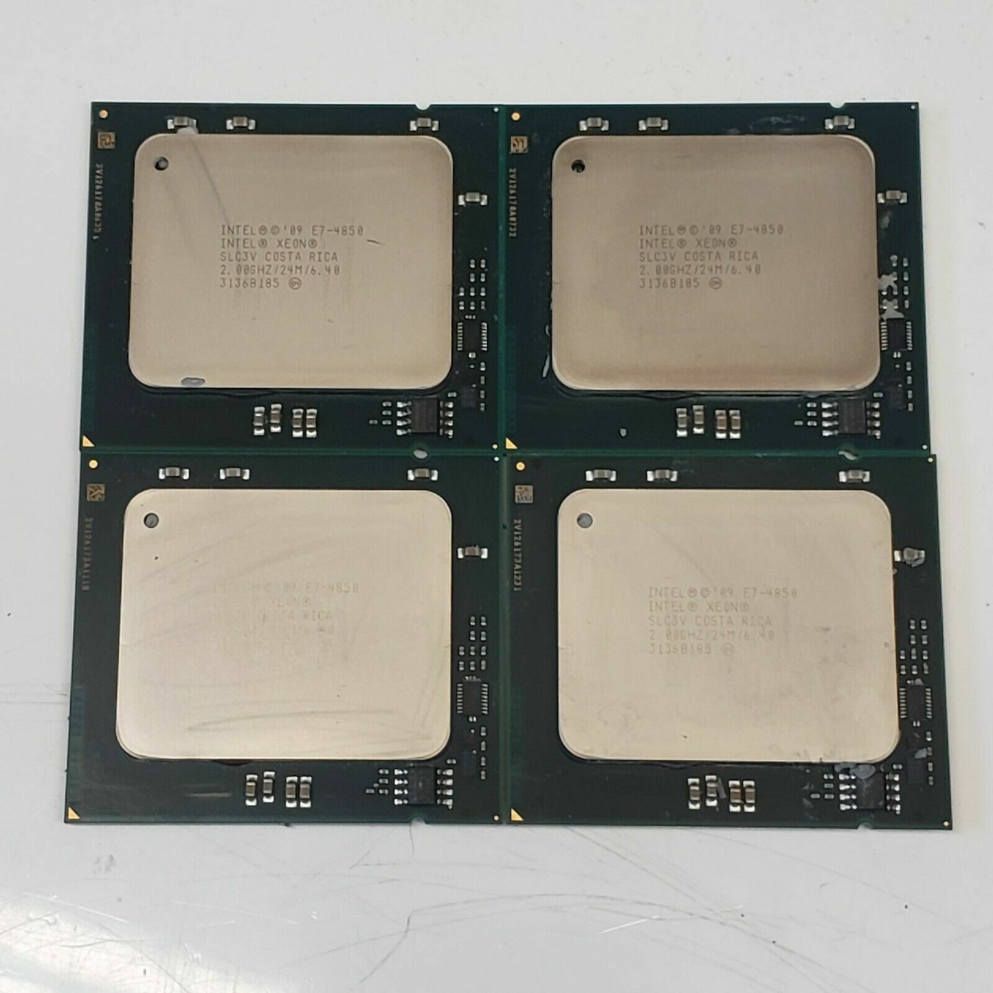Lot (4) Intel Xeon E7-4850 2GHz 10-Core 24MB LGA1567 CPU Processor SLC3V