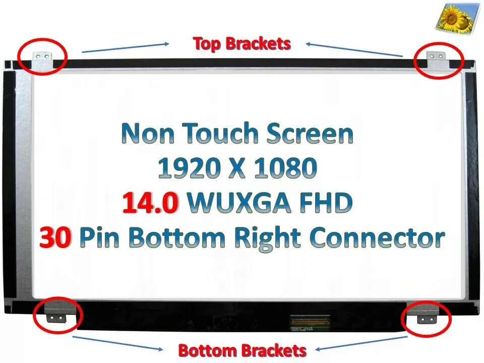 B140HAN02.1 B140HAN02.4 B140HAN02.6 LCD Screen FHD 1920x1080 Display 14.0"