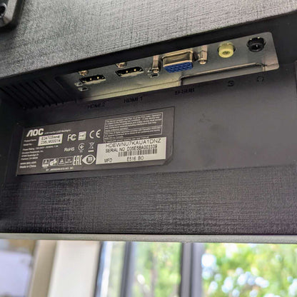 AOC E2479SW FHD 1080p 23.6" LED Backlight Computer Monitor  w/ Stand & Cables