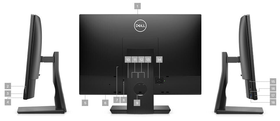 DELL OPTIPLEX 5260 AIO TOUCH SCREEN i5 16GB RAM 256GB SSD+1TB HDD Windows 11 PRO