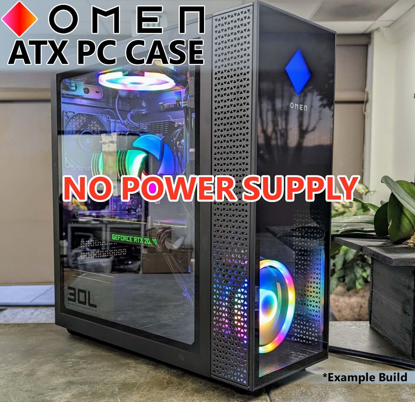 DIY Black USB3.0 Clear side Micro ATX Gaming Computer Case RGB FAN UPTO 800W