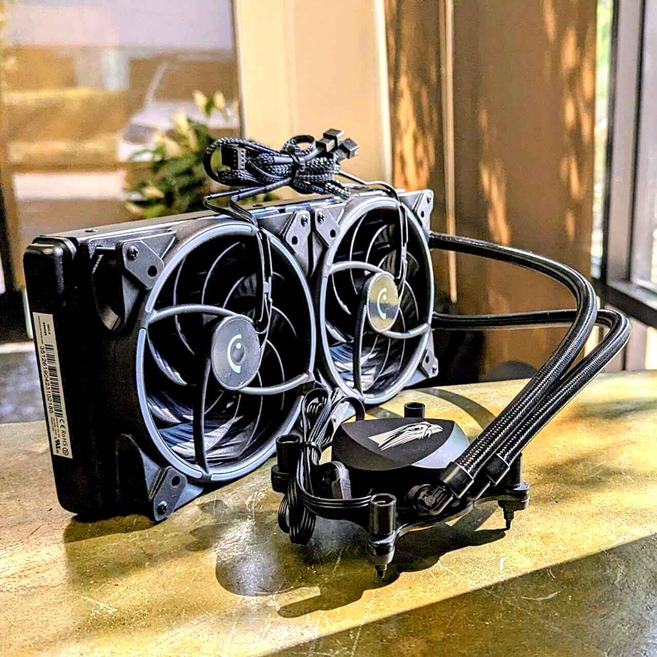 Falcon Northwest ASETEK 680LS 280mm ARGB AIO Liquid CPU Cooler with ARGB Fans