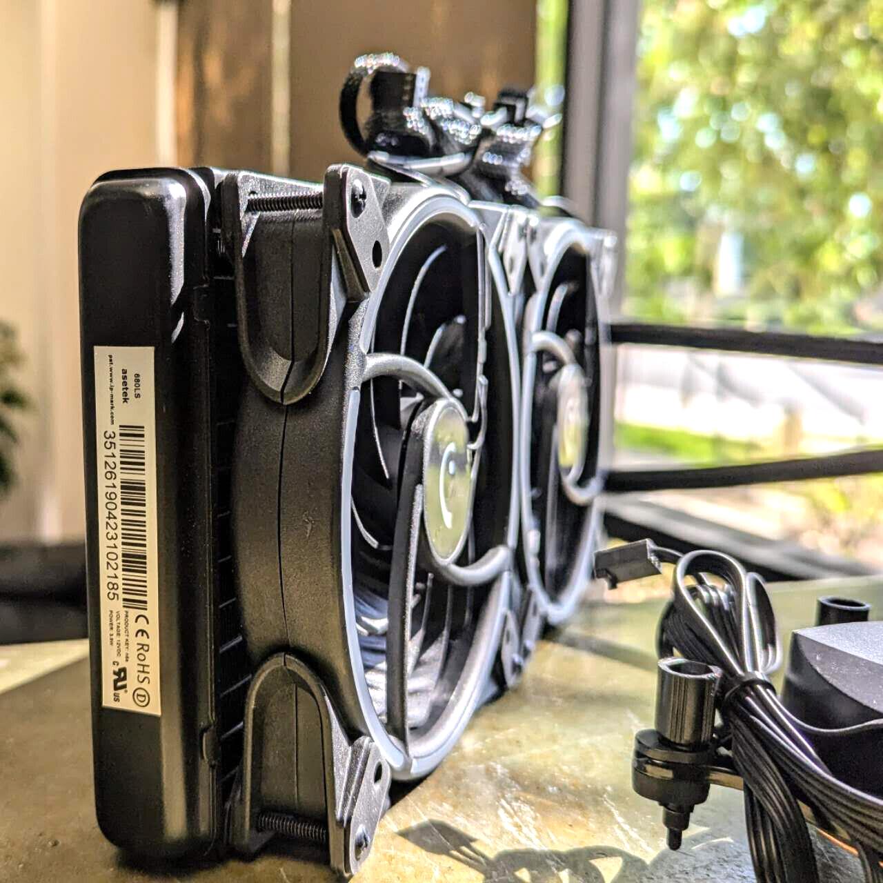Falcon Northwest ASETEK 680LS 280mm ARGB AIO Liquid CPU Cooler with ARGB Fans