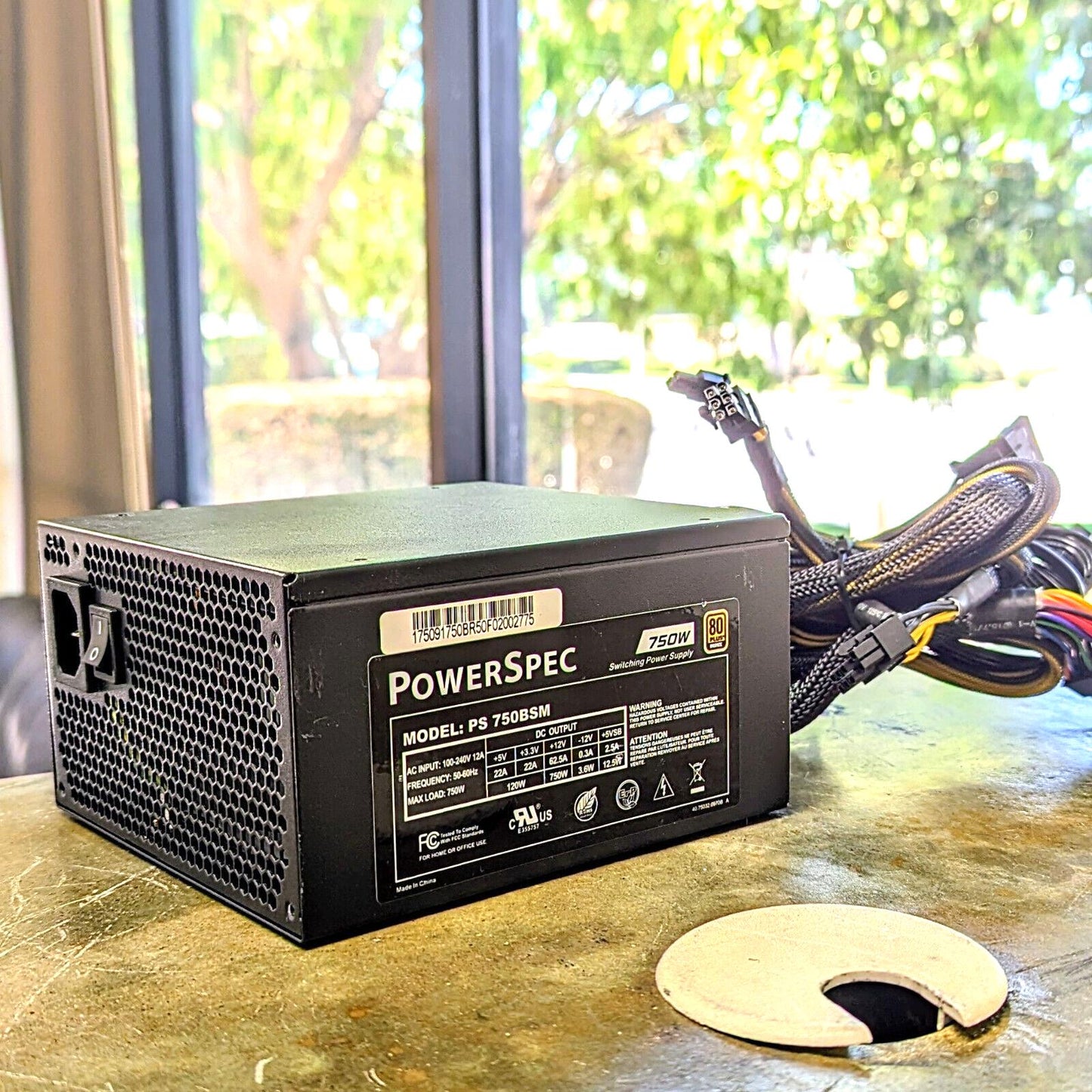 PowerSpec 750W 80 PUS Bronze Certified Semi-Modular Gaming PSU Power Supply