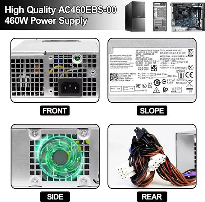 Dell Aurora R13 R14 XPS 8950 460W PSU PNWT1 T63HC 389MC 0PNWT1 0T63HC 0389MC