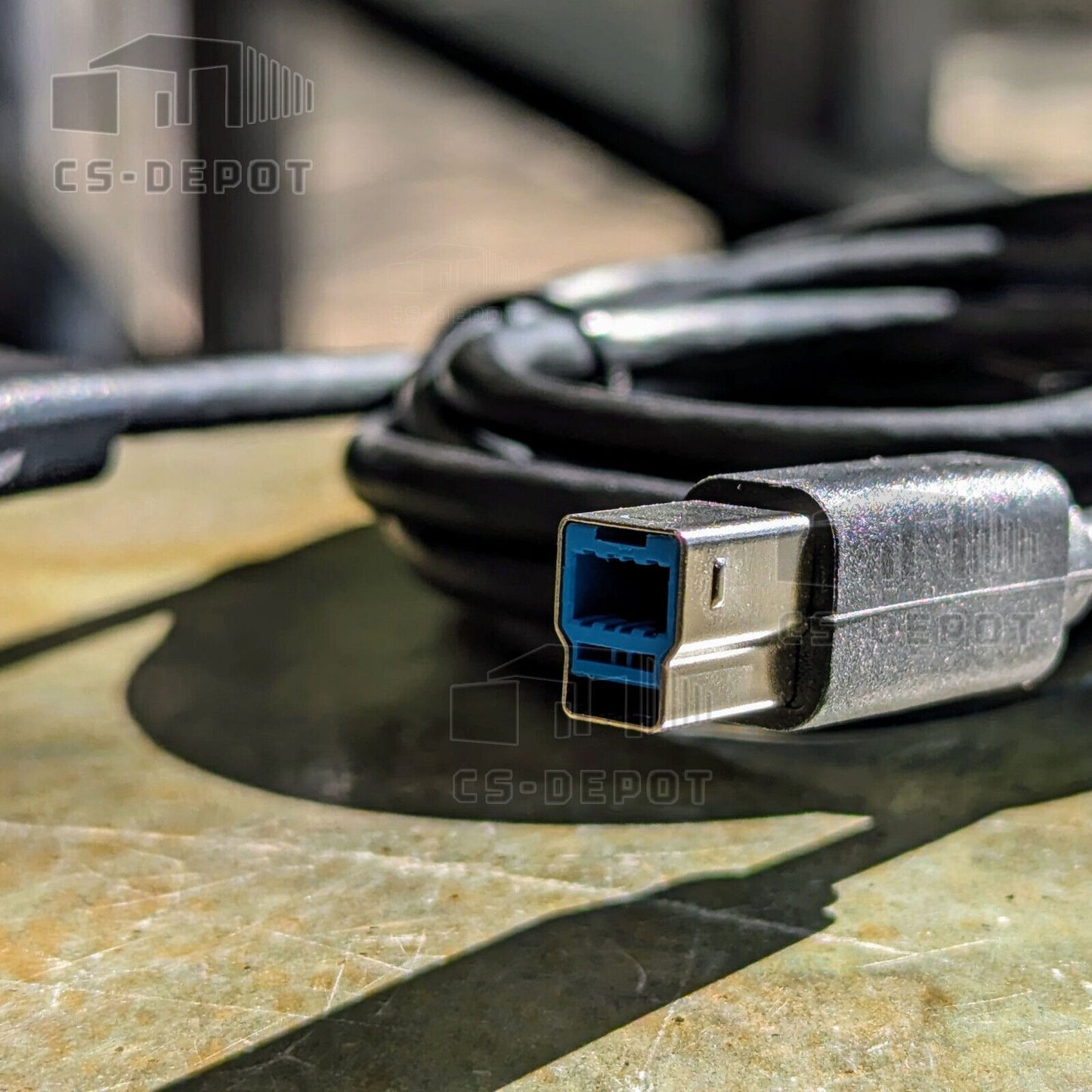 SuperSpeed USB 3.0 Type A to B Male Cable for Cameras/Printers/Scanners
