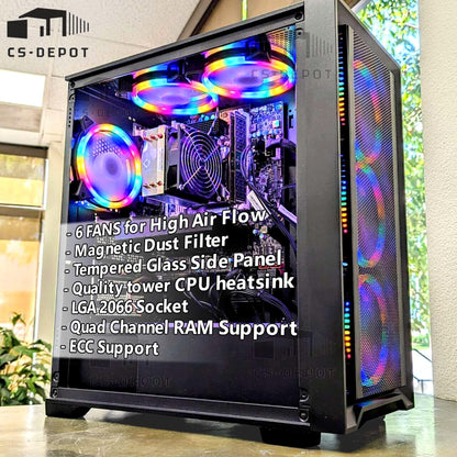 Custom Gaming PC 8 CORE i7-9700K RTX 3060 32GB DDR4 2TB SSD Windows 11 Wifi