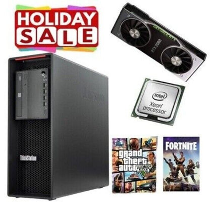 Gaming PC Lenovo ThinkStation P520 W-2133 64GB RAM 1TB SSD RTX3060 WIN11 WiFi