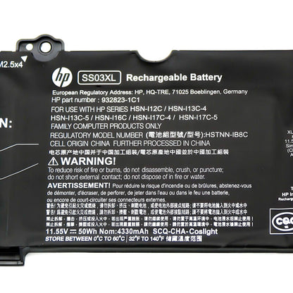 Genuine SS03XL Battery For HP ZBook 14U G5 EliteBook 840 G5 G6 730 735 740 50WH