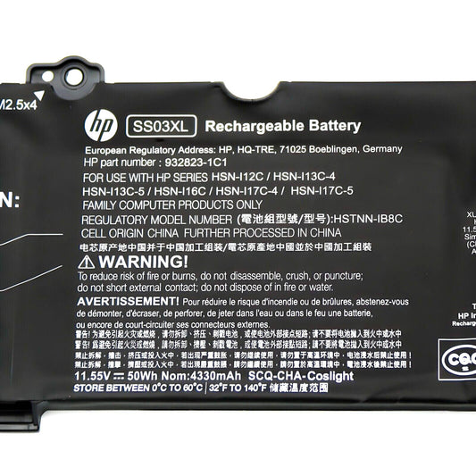 Genuine SS03XL Battery For HP ZBook 14U G5 EliteBook 840 G5 G6 730 735 740 50WH