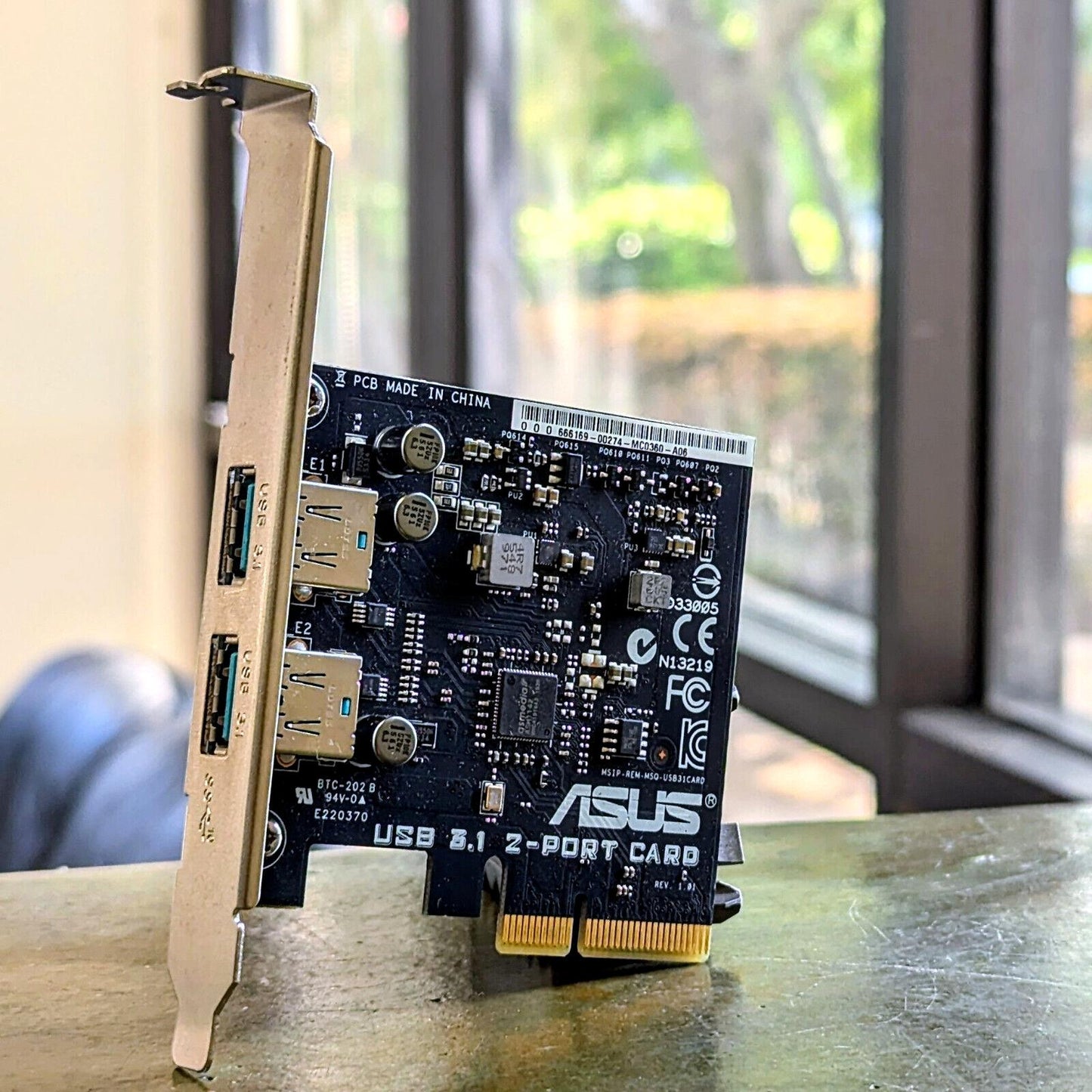 Asus USB 3.1 Card  WITH  2 port Blue PCIE