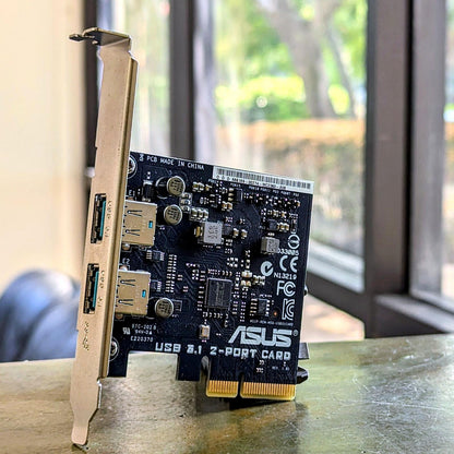 Asus USB 3.1 Card  WITH  2 port Blue PCIE