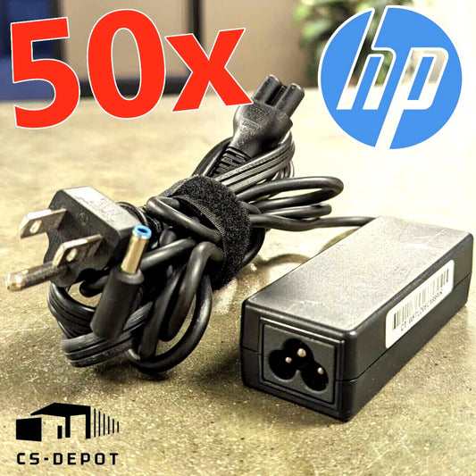 LOT 50 Genuine 65W HP AC Adapter Charger 19.5V 3.33A 710412-001 blue tip